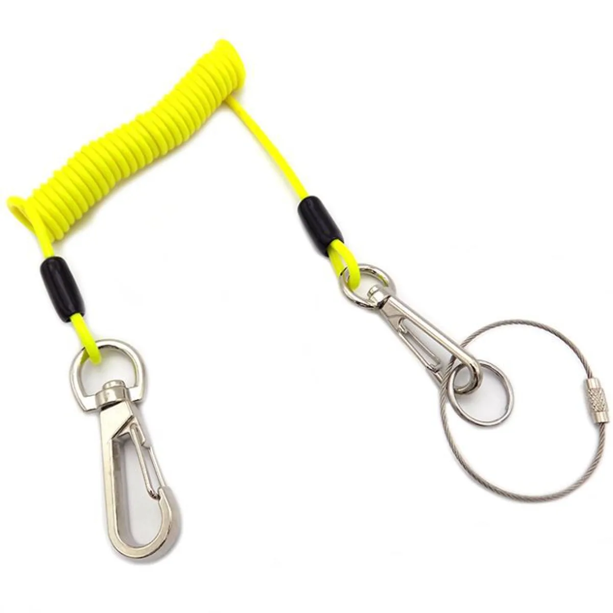 Steel Wire Tool Lanyard with Swivel Hook